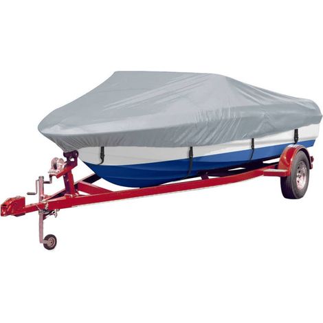 Housses de bateau 2 pcs Gris Longueur 427-488 cm Largeur 173 cm