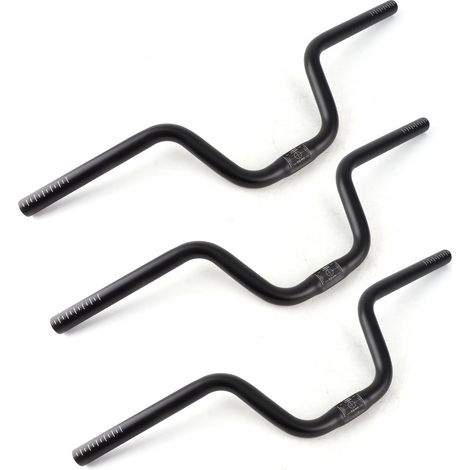 Mountainbike-Lenker, 25,4 mm Durchmesser, 580 mm Länge, Aluminiumlegierung, klappbar Rennrad-Lenkererhöhung, 120 mm / 4,7 Zoll hoch (1/5)