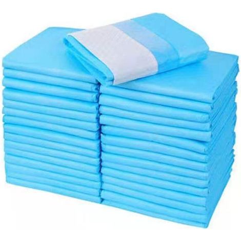 Lot de 100 Tapis Educateurs pour Chiens Couches pour Chien mâle Tapis de Dressage jetables pour Chiot - Super absorbants - Anti-odeurs - Anti-odeurs - 33 x 45 cm