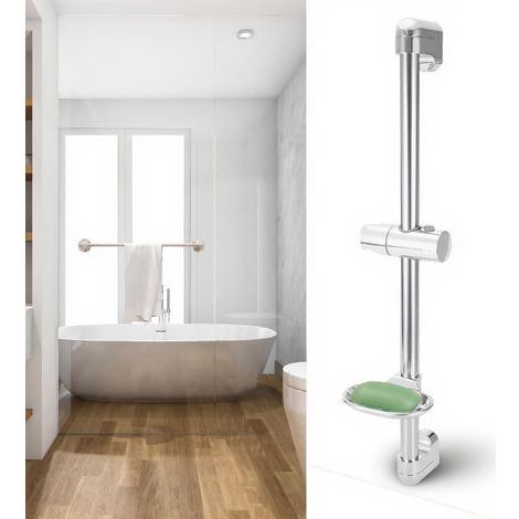 Shower Head Mounting Bracket with Rotating Soap Dish (1/5)