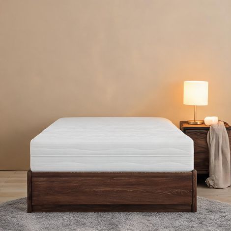 Matelas coloris blanc en sponge 200 x 160 x 16 cm (1/5)