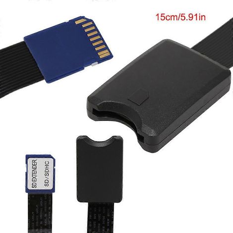 15 cm flexibles SD-Karten-Verlängerungskabel (SDHC/SDXC-Karte) – Stecker auf Buchse