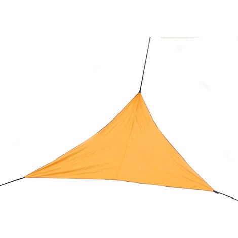 Hochwertige, wasserdichte und sonnenbeständige dreieckige Außenmarkise, Orange (4 × 4 × 4 m)
