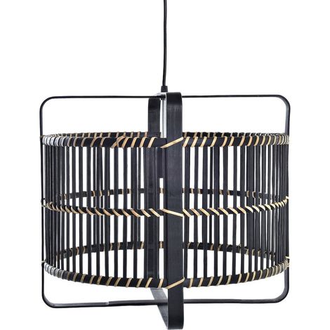 Suspension bambou noir élégance moderne et design - Noir élégant et naturel (1/5)