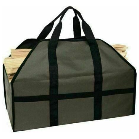 Sac en Feutre 61 x 29 x 45.5 cm avec Poignée pour le Transport de Bois, Jouets, Journaux, Faire du Shopping, etc.(Kaki clai) (1/5)