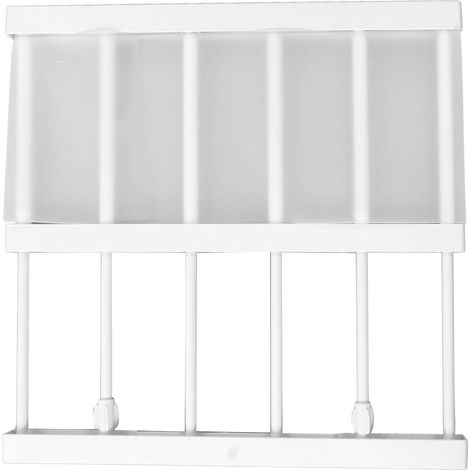 Étagère à barres de tension réglables en longueur, gain de place, sans clous, extensible pour placard ou armoire, largeur 16,5 po (38 à 55 cm) / longueur 15 à 21,7 po (38 à 55 cm). (1/5)
