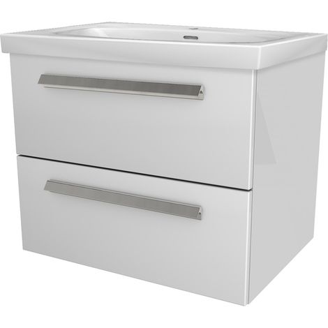 Lanzet K1 Badmöbel Set 2-teilig, 61cm breit, Weiß"-"90155145 (1/4)