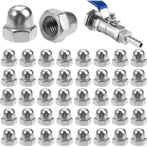 60 Pièces Ecrou Borgne M6 Inox 304, Écrous À Visser Femelle Antirouille (1/5)