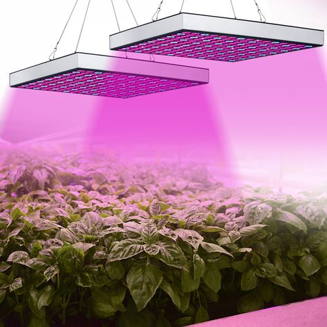 Randaco 2er Pflanzenlampe Vollspektrum 225 LEDs 15W Pflanzenlicht Zimmerpflanzen Wachstumslampe Grow Lampe (1/5)