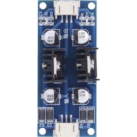 Module stabilisateur de tension PCB 5V DC ±8-15V AC 6-12V faible bruit faible courant repos 8mA double alim positif négatif (1/5)
