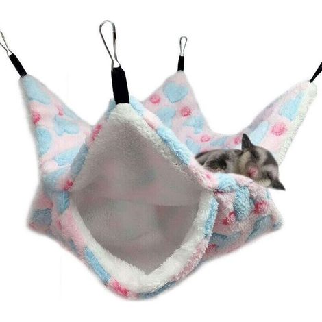 Hamac de cage pour petit animal domestique comme le phalanger volant. le cochon d'Inde. le perroquet. le furet. l’écureuil. le hamster. (1/5)