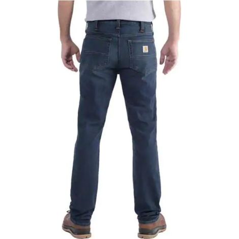 Jean Rugged Flex Straight Tapered 102807 CARHARTT Erie Bleu T.40 - 102807-491-W32L32 (1/2)