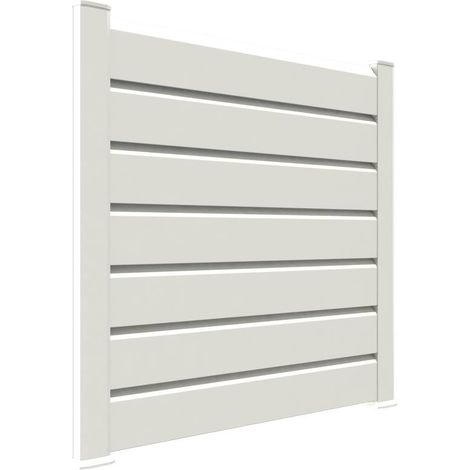 CLOSEA Kit cloture - Lame 16cm - PVC Blanc - LG: 12m x H: 0m82 (1/5)