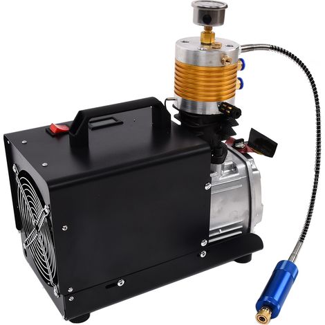 Hochdruck-Luftkompressor-Set (30 MPa / 4500 PSI) für Aufblastests, EU-Stecker (220 V) (1/5)