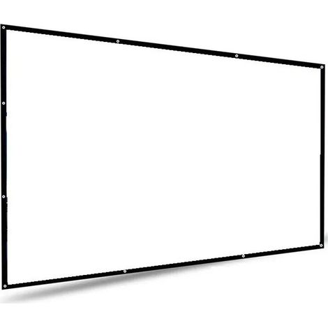 100-Zoll-Projektionsleinwand, 16:9, faltbar, knitterfrei, präzise Lochung, HD-Projektionsleinwand kompatibel (1/5)