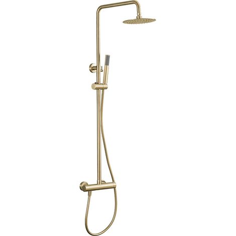 LLAVISAN L127714 Combi Monomando Round PROGRESIVA Oro Cepillado 78-125 cm - ref: L127714 (1/5)