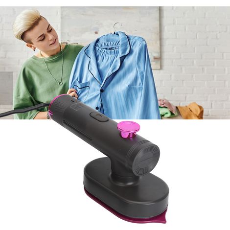 Fer à repasser portatif, mini fer électrique, défroisseur vapeur double usage (sec et humide), petite machine à repasser, prise standard européenne, tension : 220 V (1/5)