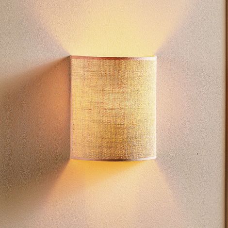 [GEBRAUCHT] B-Ware Wandleuchte Jute Wandlampe Außenwandleuchte Außenlampe Lampe Leuchte naturbraun (1/2)
