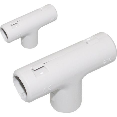 2 PZ Giunto T Ispezionabile Reversibile per Tubo Rigido 16mm IP40