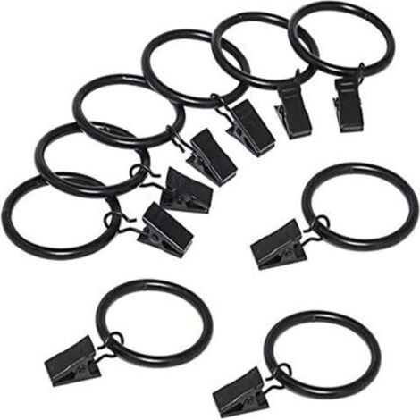 Clip-on Gardinenringe – 20 Stück pro Packung (30 x 32 mm) MCBOSON