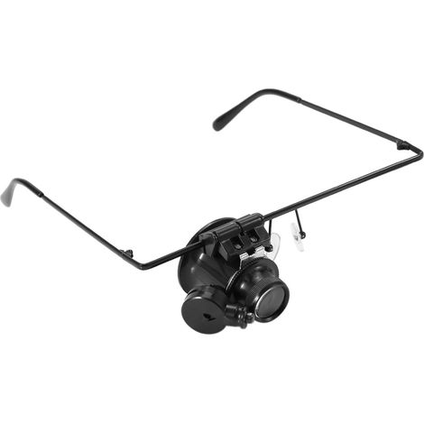 Loupe monoculaire grossissante 20x pour la réparation de bijoux et de montres, loupe à éclairage LED (1/5)