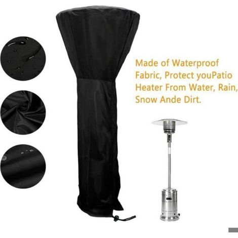 Couverture Chauffe-Patio - Oxford 210D Imperméable - Pour Radiateur Terrasse Rond - 226 x 85 x 48 cm - 1 Pièce (1/4)