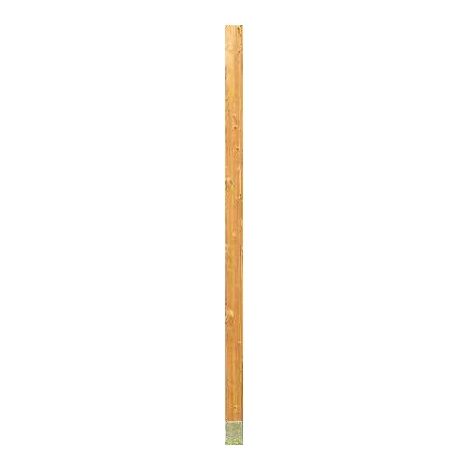 Habrita – Poteau pour clôture en bois traité 2,10m – Section 88x88mm – Thermo chauffé – Fabrication française – Entretien faible