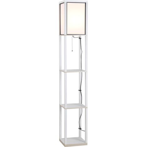 Lampadaire 3 étagères LUIS blanc (1/5)