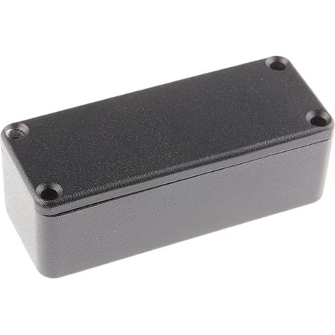 Boîtier RS PRO en Fonte d'aluminium, 89.1 x 35 x 30.3mm, Noir, Blindé ( Prix pour 1 ) (1/3)