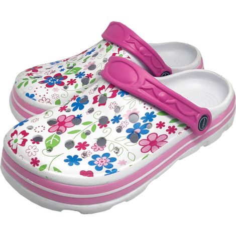 Damen Clogs mit Blumenmuster aus EVA 37
