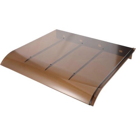 Plaque de protection anti-pluie pour boîte aux lettres, fixation murale en plastique, protection pour boîte aux lettres extérieure - Couleur café (1/5)