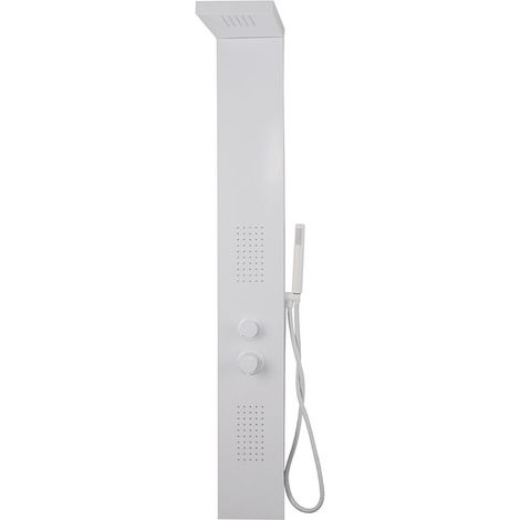 Colonna doccia pannello idromassaggio effetto cascata YH8124 SIDNEY - Bianco