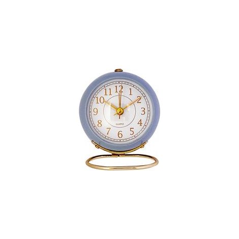 Petite horloge de table, réveil analogique classique à piles pour chambre d'enfant, salon, cuisine, décoration intérieure (1/5)