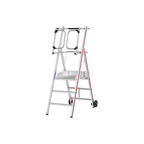 Escalera de plataforma de aluminio  modelo estándar  3 peldaños