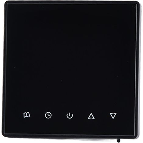 Thermostat intelligent multifonction programmable pour climatiseur, chauffe-eau et chauffage au sol AC220V Noir (1/5)
