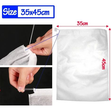 Sacs de culture pour plantes (35 x 45 cm, 100 pièces) - Sac de protection pour fruits et légumes en tissu non tissé - Accessoires de jardin en filet - Outils (1/4)