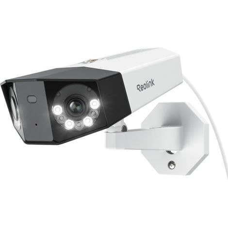 4K Outdoor Caméra Surveillance Vision 180°, Caméra IP PoE Extérieure, Détection Personne/Véhicule/Animaux, Vision Nocturne Couleur, Audio Bidirectionnel, Étanche, Duo 2 PoE (1/5)