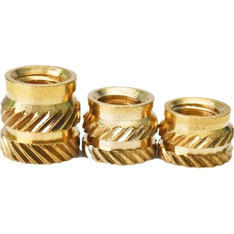 100 inserts filetés moletés M6 M8 à chaud pour l'enrobage (1/5)