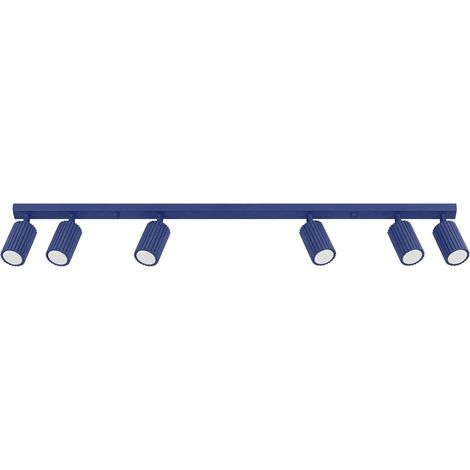 Sollux Karbon Barre de spots de plafond bleu outremer 6x GU10 (1/5)