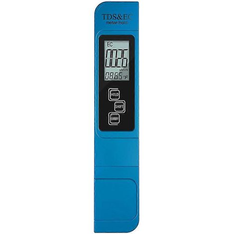 Testeur portable de qualité de l'eau : pH, TDS, température, écran LCD numérique 3 en 1, EC, pour toute la famille et accessoires de natation en extérieur