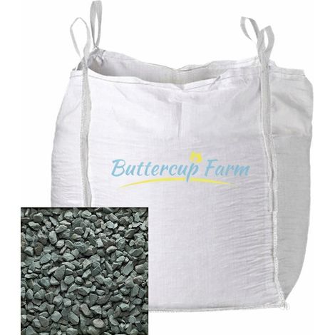 Green Slate Chippings - 40mm - Premium Aggregate Bulk Bag - 850 kilos