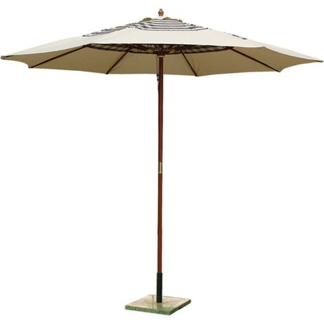 Runde Holzschirm Sonnensonne Schottisch 300 cm Stange 38 mm Gartenmöbel