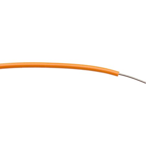 Fil électrique RS PRO BS4808 0,26 mm² 23 AWG, 1 kV c.a., PVC Orange, 100m ( Prix pour Bobine de 100 )