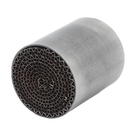 Catalyseur de Tuyau D'échappement, Catalyseur de Silencieux D'échappement Central Avant en Fer Universel Moto Moto Tuyau de Liaison Catalytique (42 50mm) (1/5)