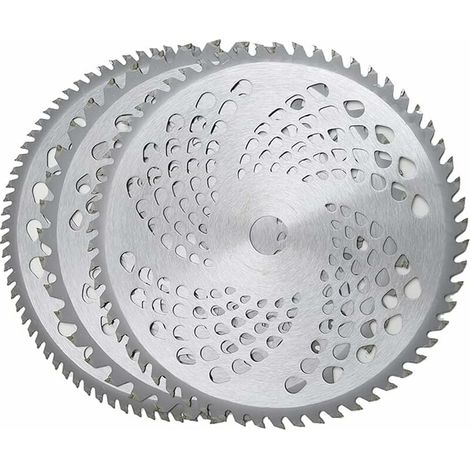 Lame de débroussailleuse en alliage de carbure de 25,4 cm pour désherbeur, 3 lames de désherbage Lame de coupe-herbe Lame de scie circulaire Lame de débroussailleuse 40T, 60T, 80T
