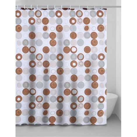 Tienda de ducha Ribot de tejido 180 x 200 cm con ganchos