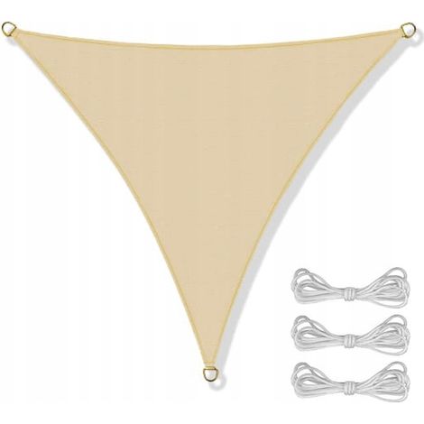 IbizSail Garten-Sonnensegel, wasserdicht, 3 x 3 x 3 m, Beige (1/5)