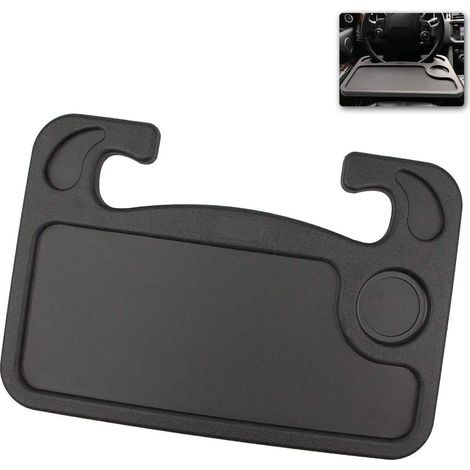 Tableau de bord pour volant de voiture, plateau portable pour ordinateur et repas, adapté aux conducteurs et camionneurs (1/5)