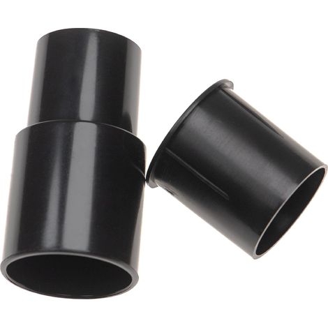 2x Adaptateur d'aspirateur pour buse d'aspirateur, tube d'aspirateur/poignée avec connexion 32 et 35 mm - noir, plastique (1/5)