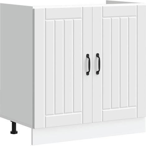 Maison Exclusive - Meuble de base de lavabo Lucca blanc bois d'ingénierie (1/5)
